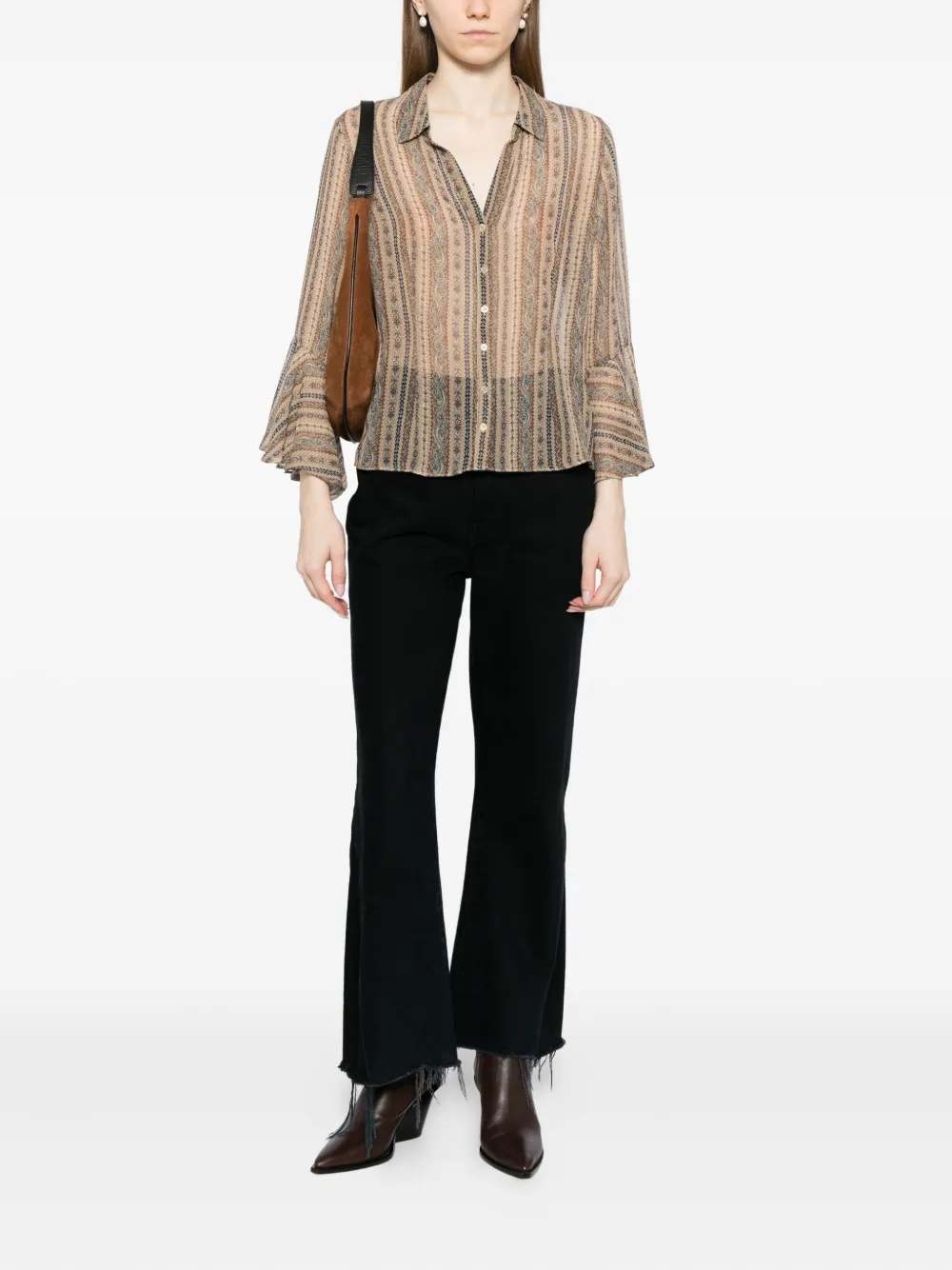 PAIGE Jasmeet blouse - Bruin