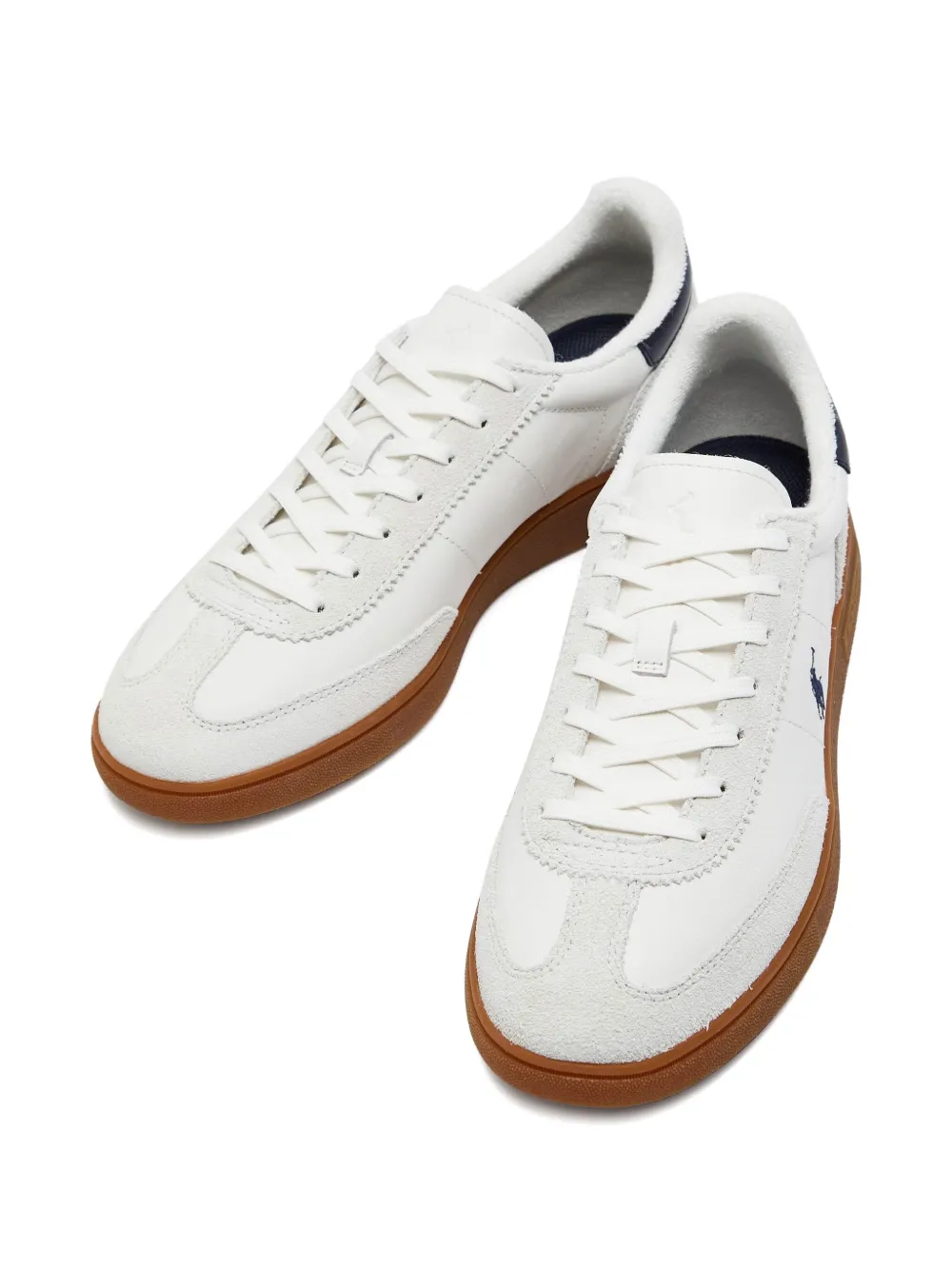 Polo Ralph Lauren Low-top sneakers met geborduurd logo Wit