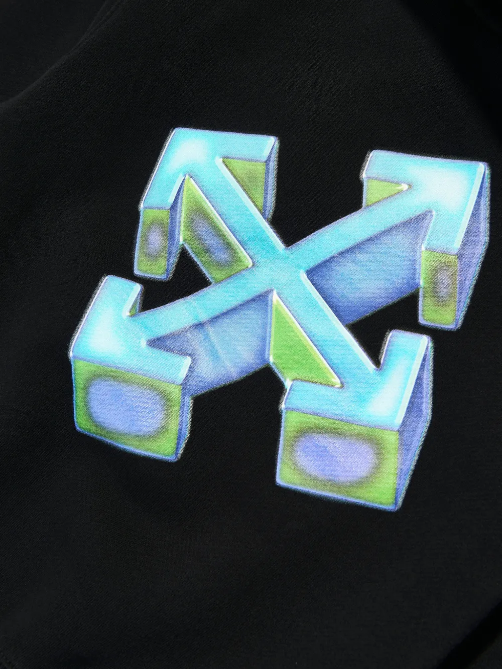 Off-White Kids Hoodie met logoprint Zwart