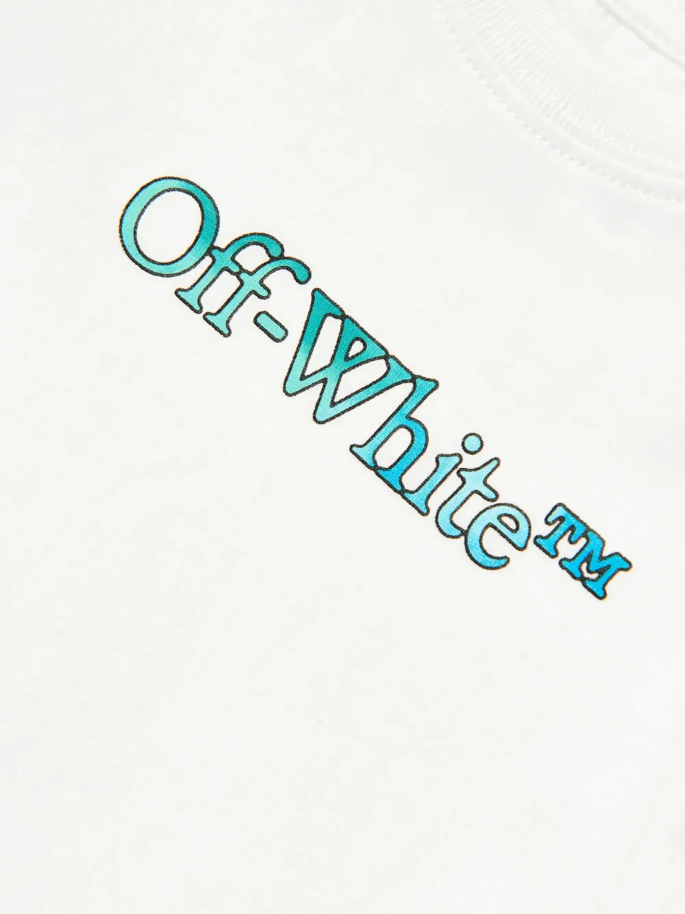 Off-White Kids T-shirt met logoprint Wit