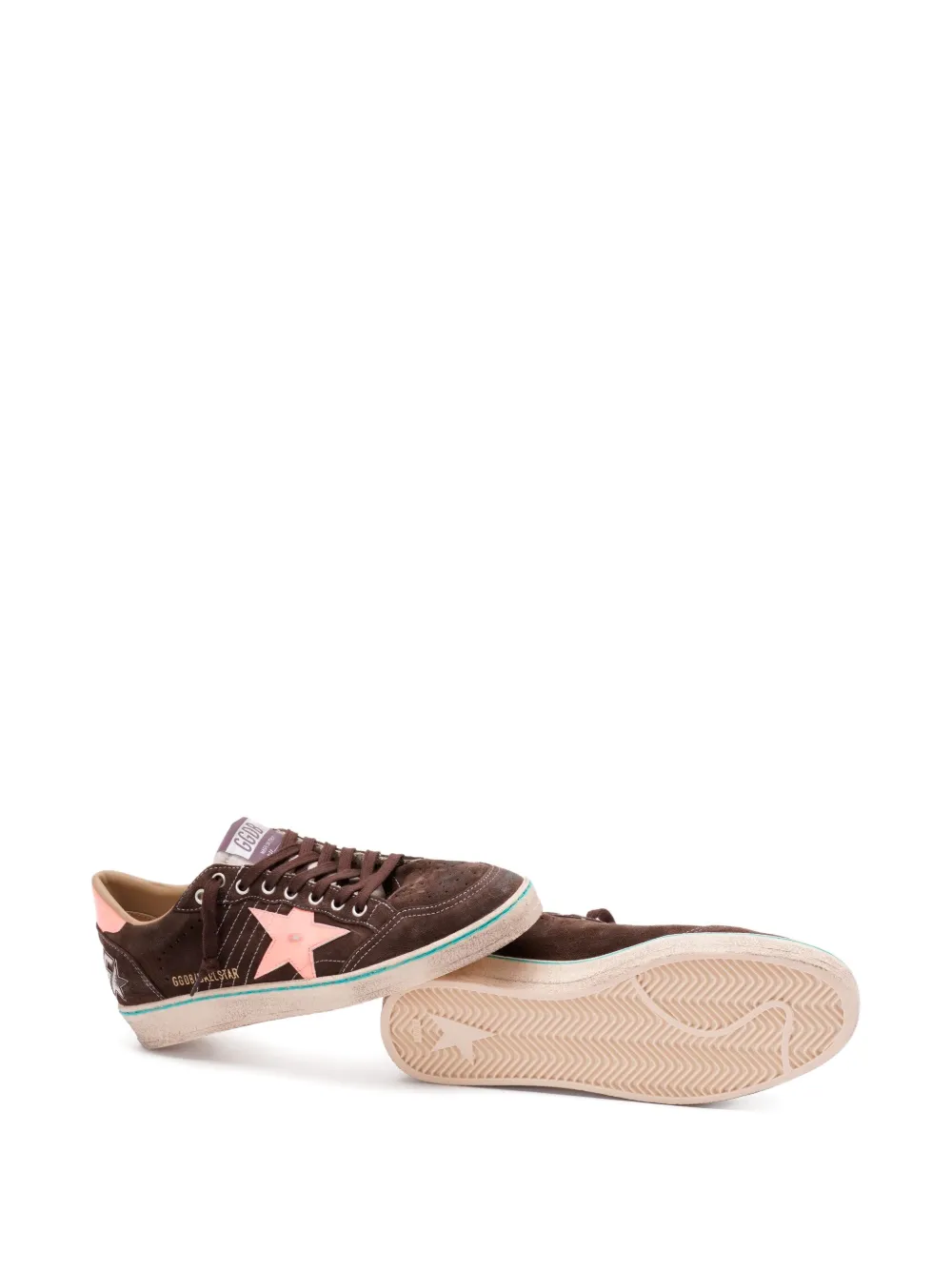 Golden Goose Star-applique Suede Sneakers In Multi