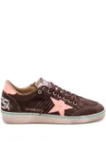 Golden Goose star-applique suede sneakers - Brown