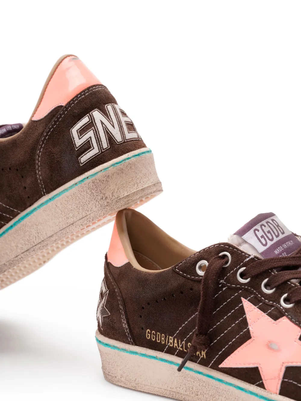 Golden Goose Star-applique Suede Sneakers In Multi