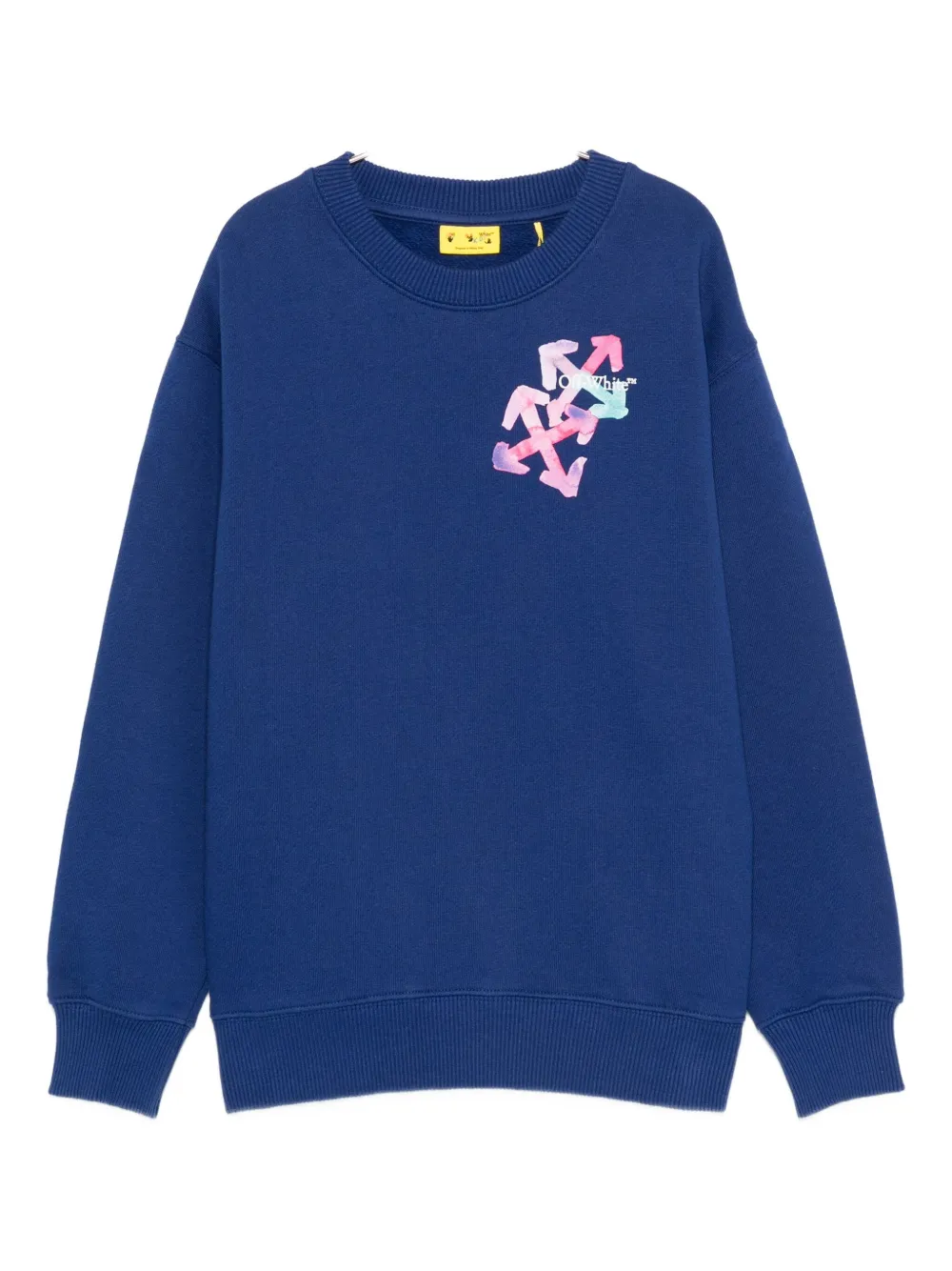 Off-White Kids Arrow-print sweatshirt - ブルー Off-White Kids Arrow-print sweatshirt - ブルー