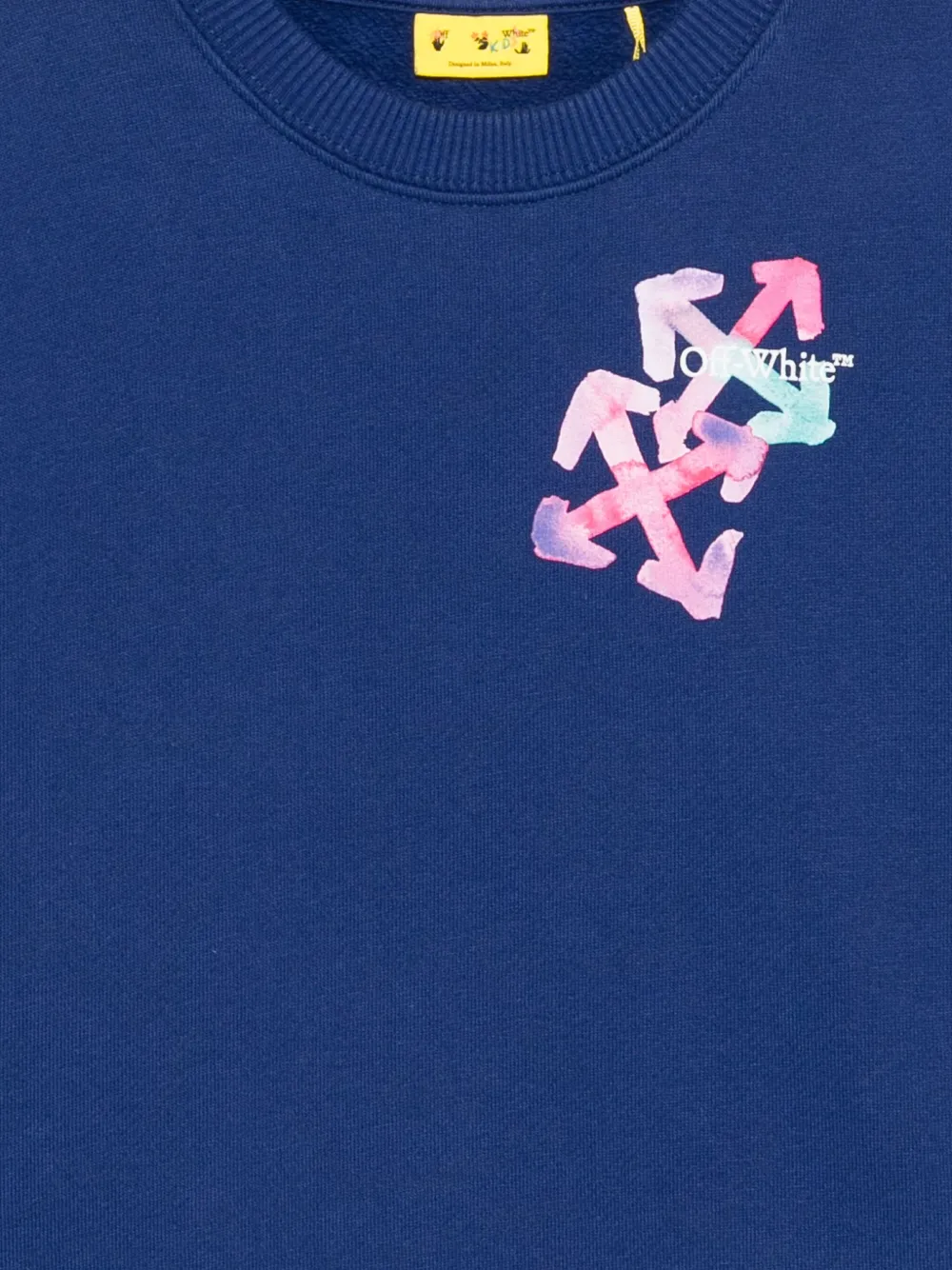 Off-White Kids Sweater met Arrow-print Blauw