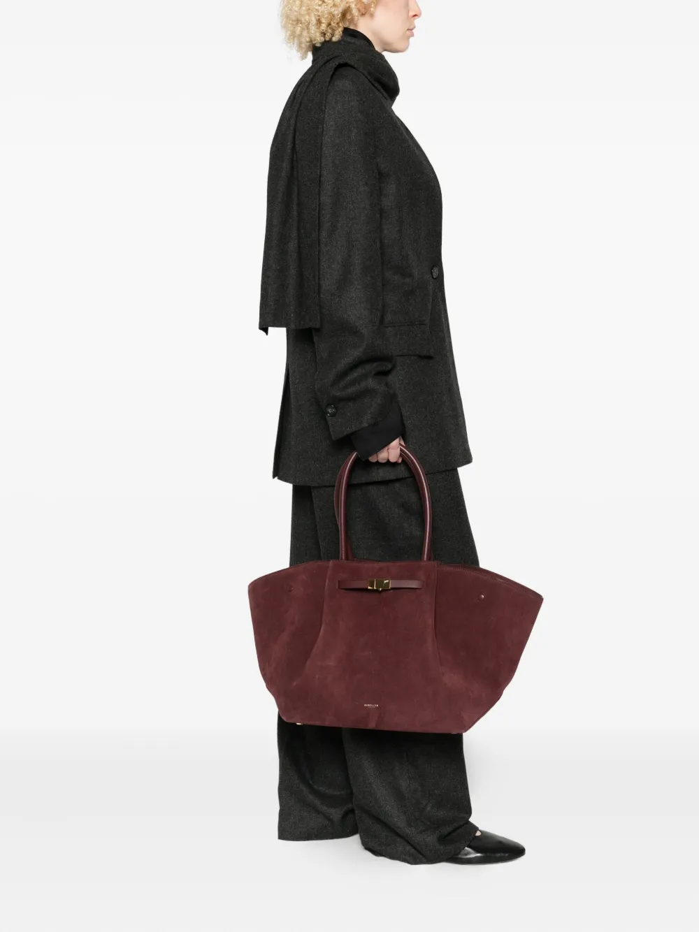 DeMellier New York suède midi-shopper - Rood