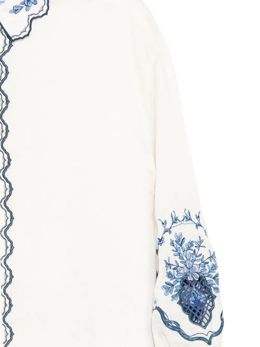 Agua By Agua Bendita Abadía Wild blouse Beige