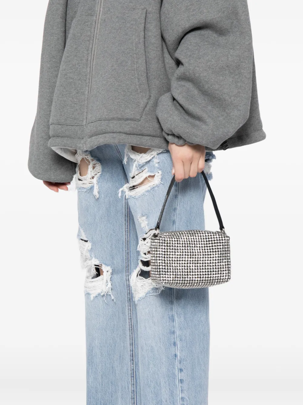 Alexander Wang Heiress Mini Tote Bag In White