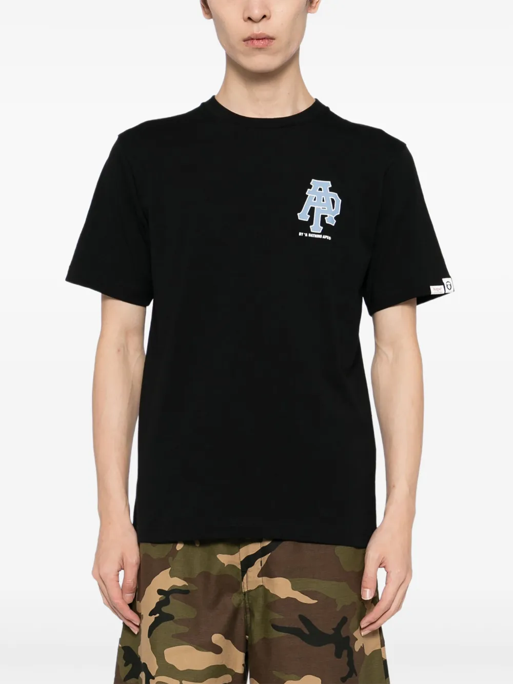 AAPE BY *A BATHING APE New Camo T-shirt Zwart