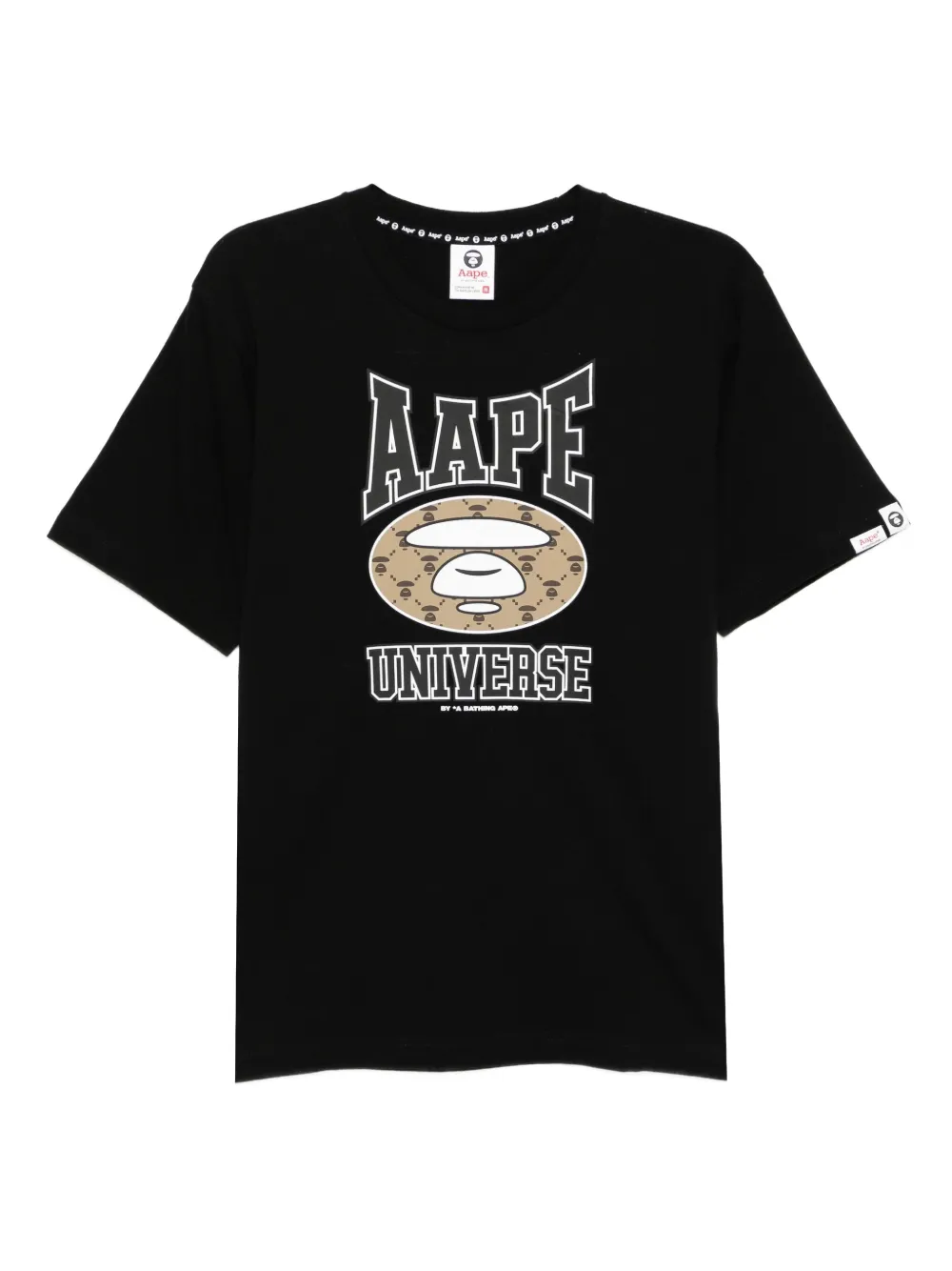AAPE BY *A BATHING APE® printed T-shirt | Black | Image 1