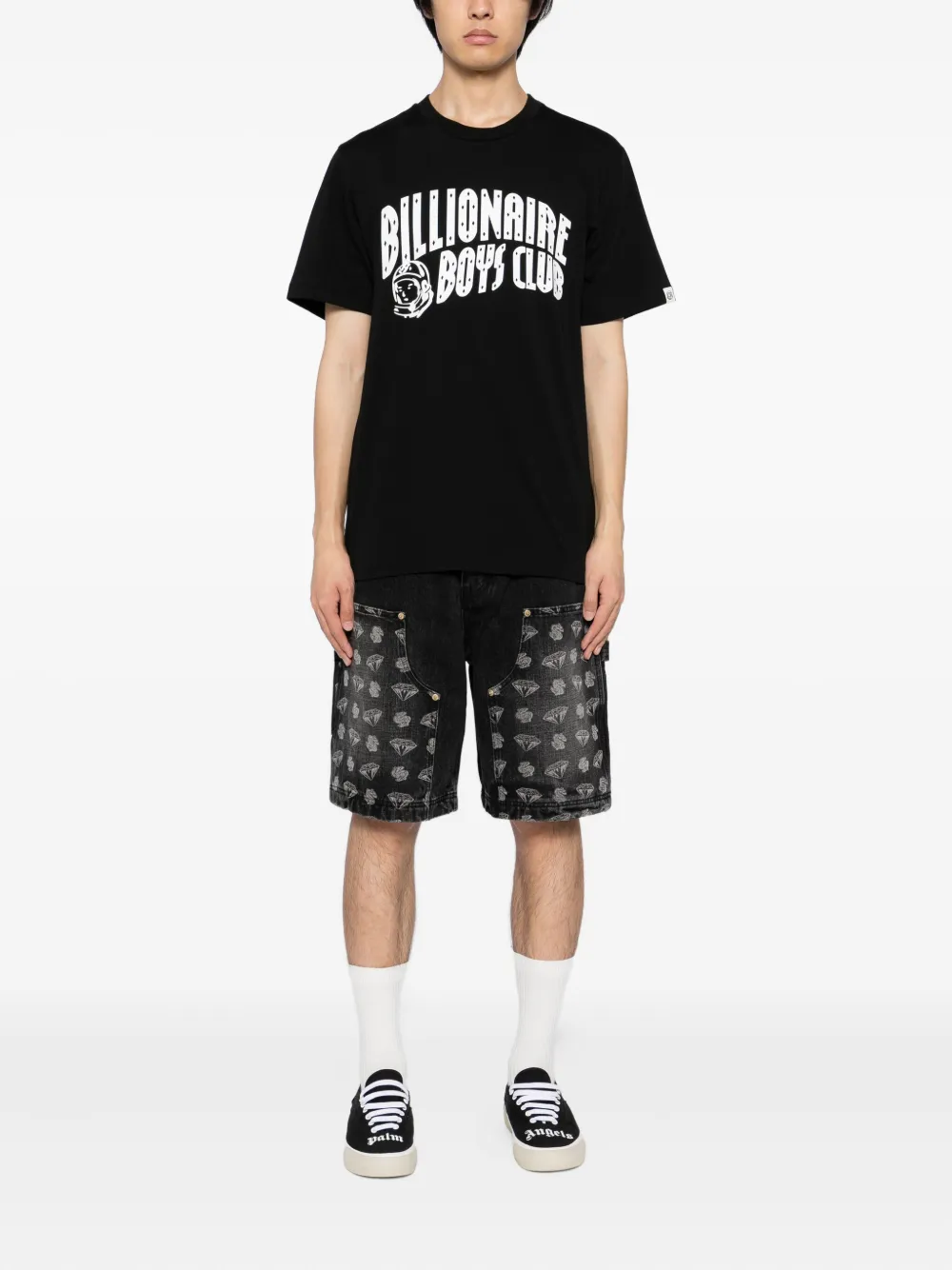 Billionaire Boys Club logo-print T-shirt - Zwart