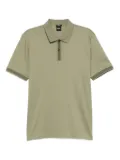 BOSS logo-patched polo shirt - Green