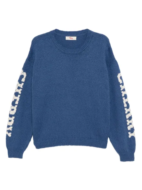 Cherry LA logo print sleeve jumper