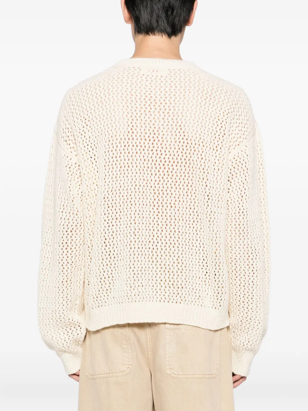 Cherry La Logo-embroidered Jumper In Neutral