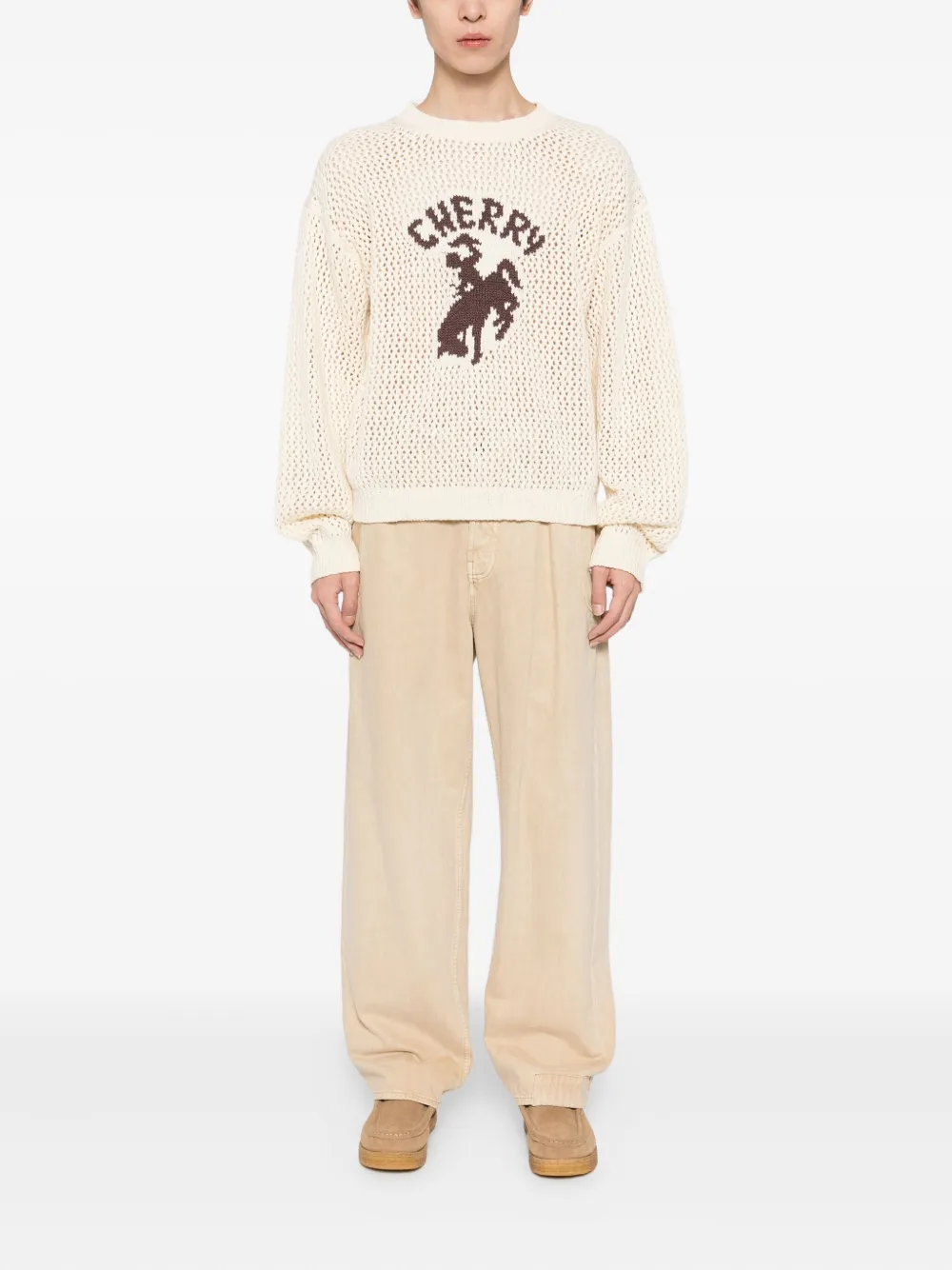Cherry LA logo-embroidered jumper | Knitted Sweaters | Image 2
