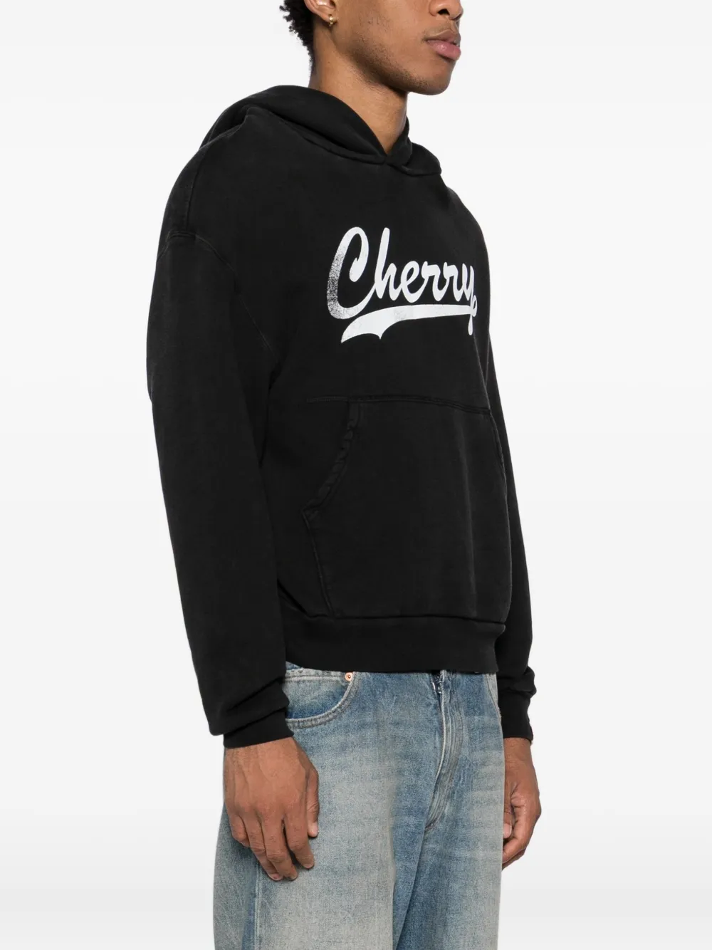 Cherry La Athletic Hoodie In Black