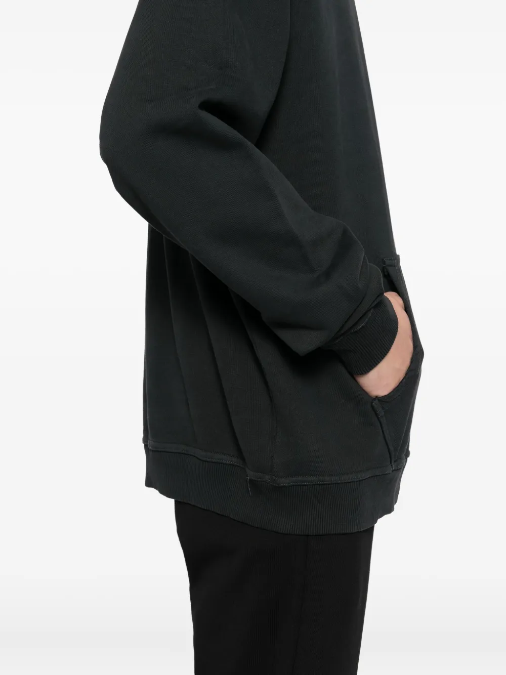 Club 1984 Rue Amore Script Hoodie In Black
