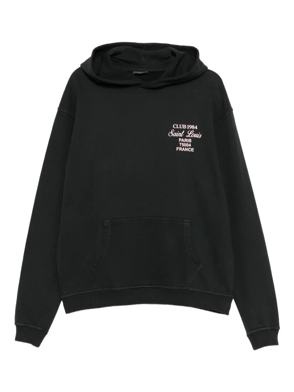 CLUB 1984 Rue Amore script hoodie | Black | Image 1