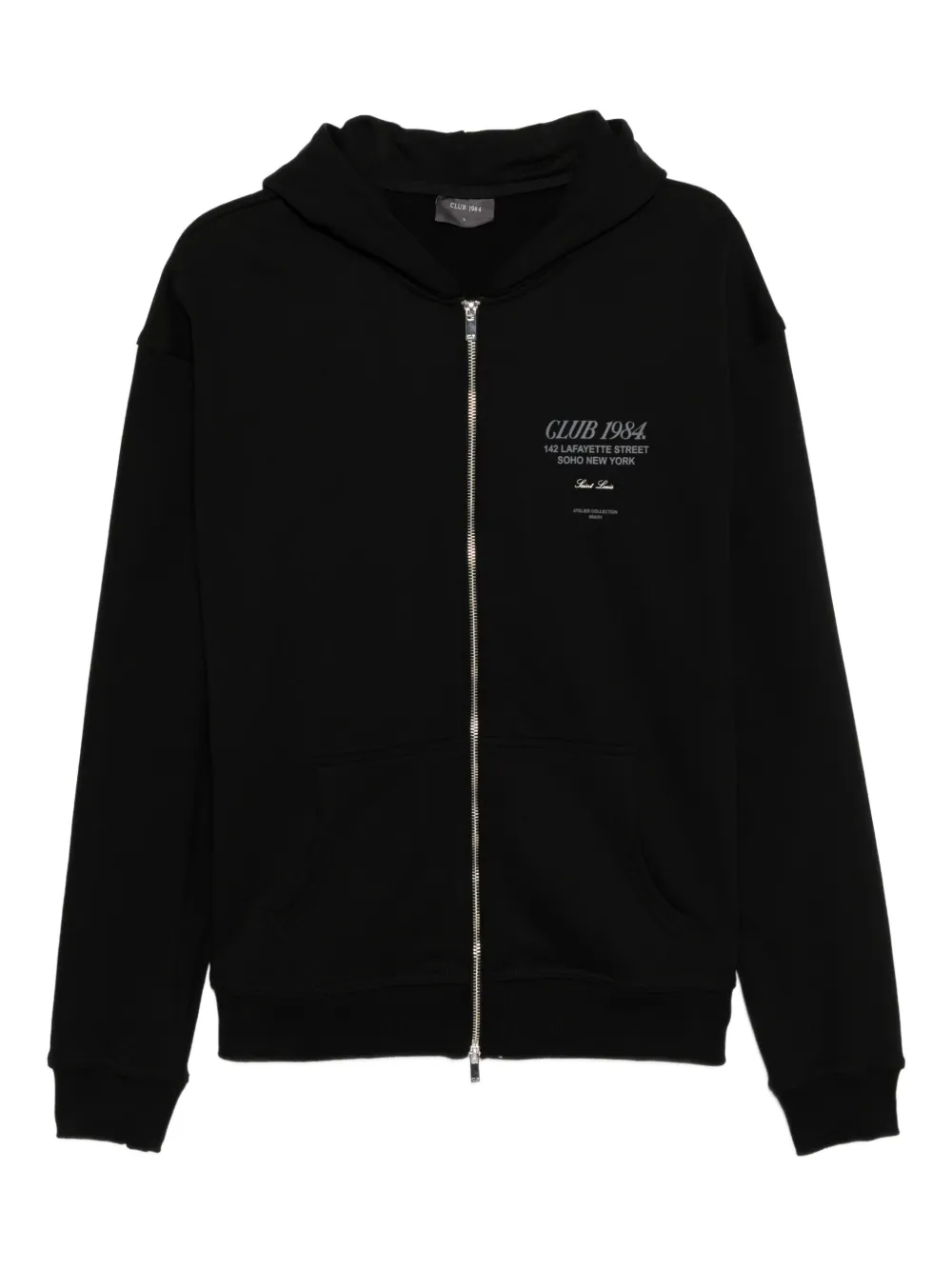 CLUB 1984 Soho Zipped hoodie - Nero