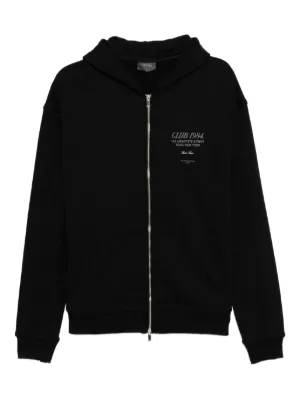 CLUB 1984 Soho Zipped Hoodie | Black | FARFETCH