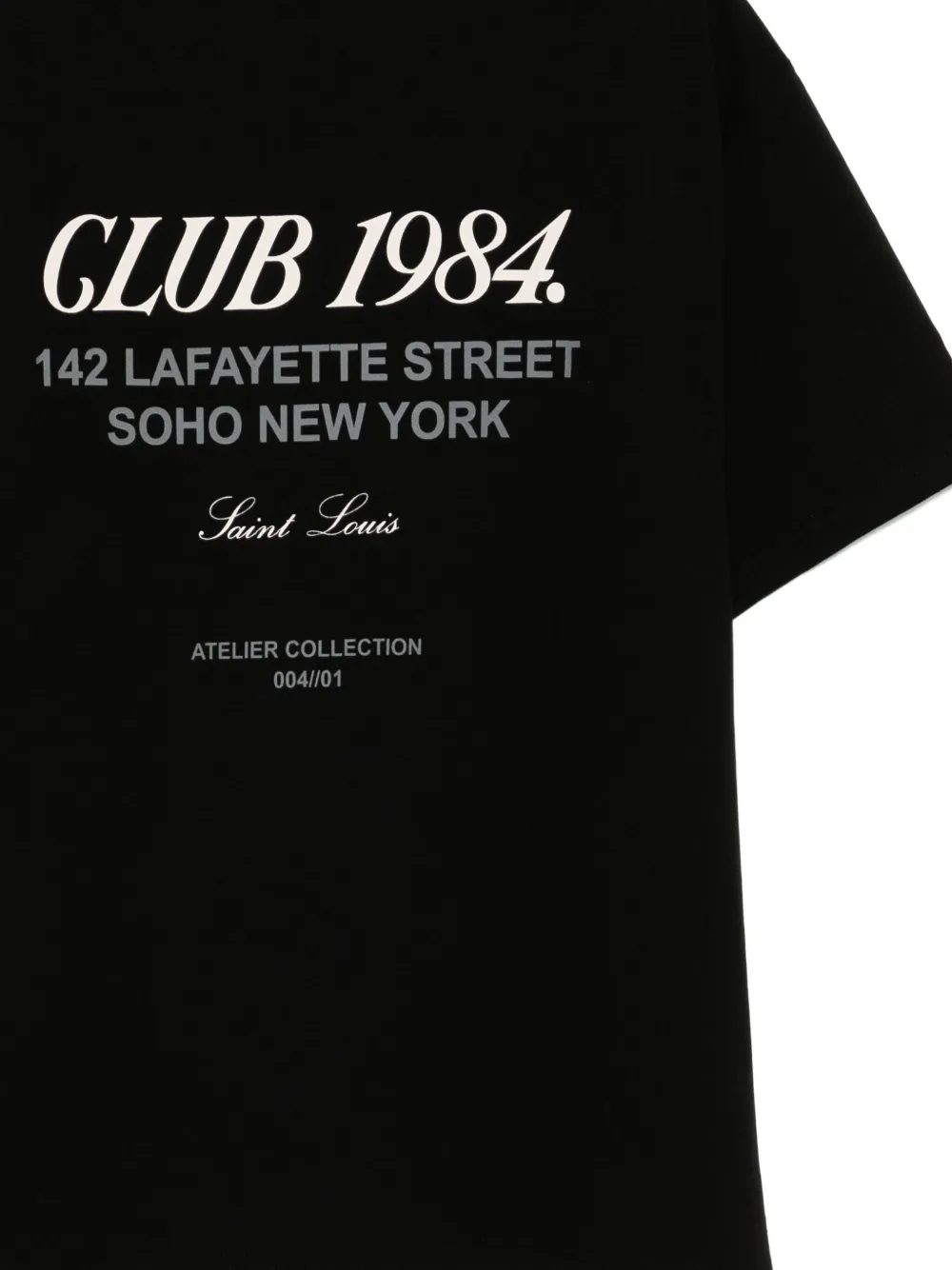 CLUB 1984 Soho T-shirt Zwart