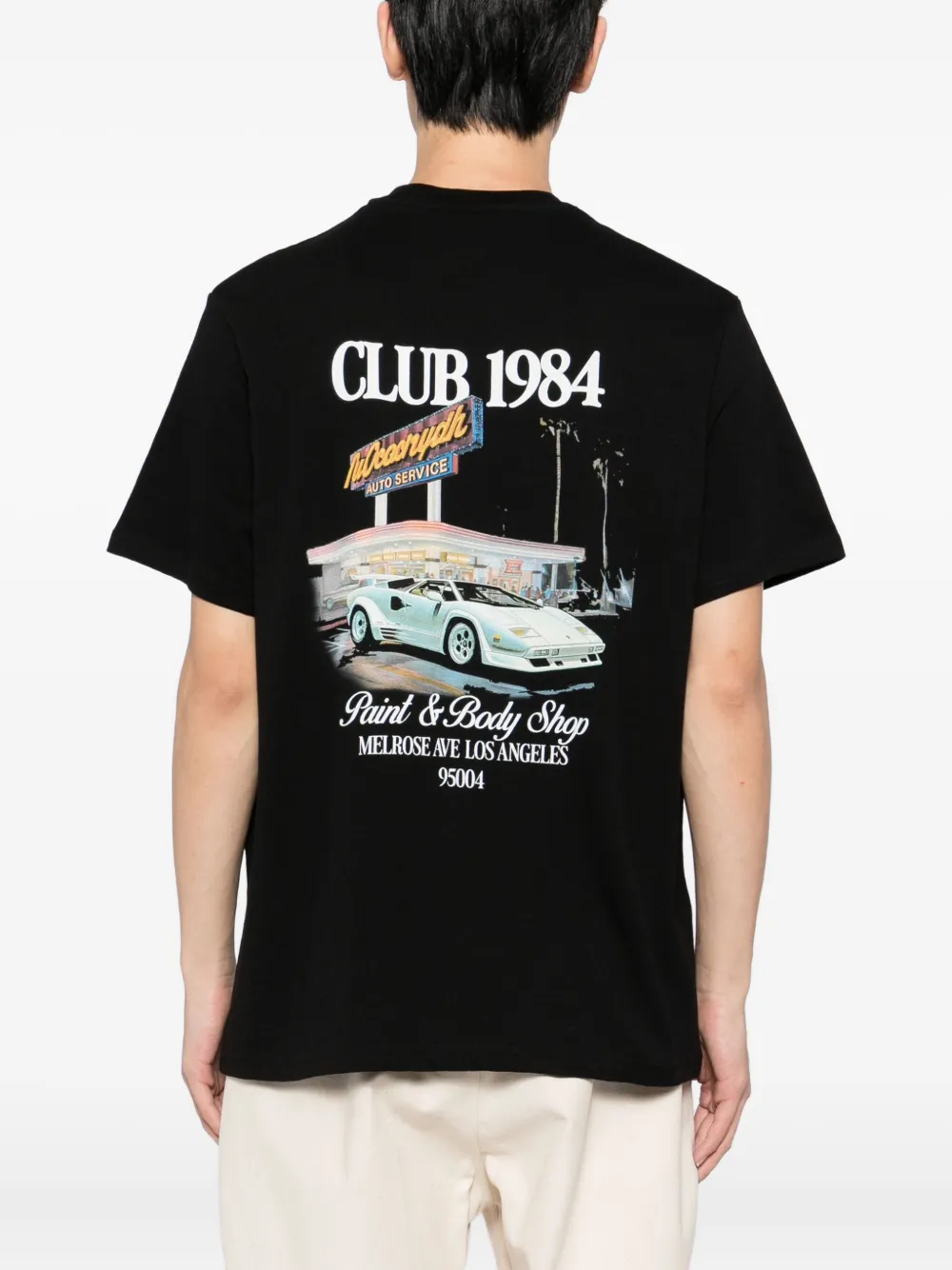 Club 1984 Graphic-print T-shirt In Black
