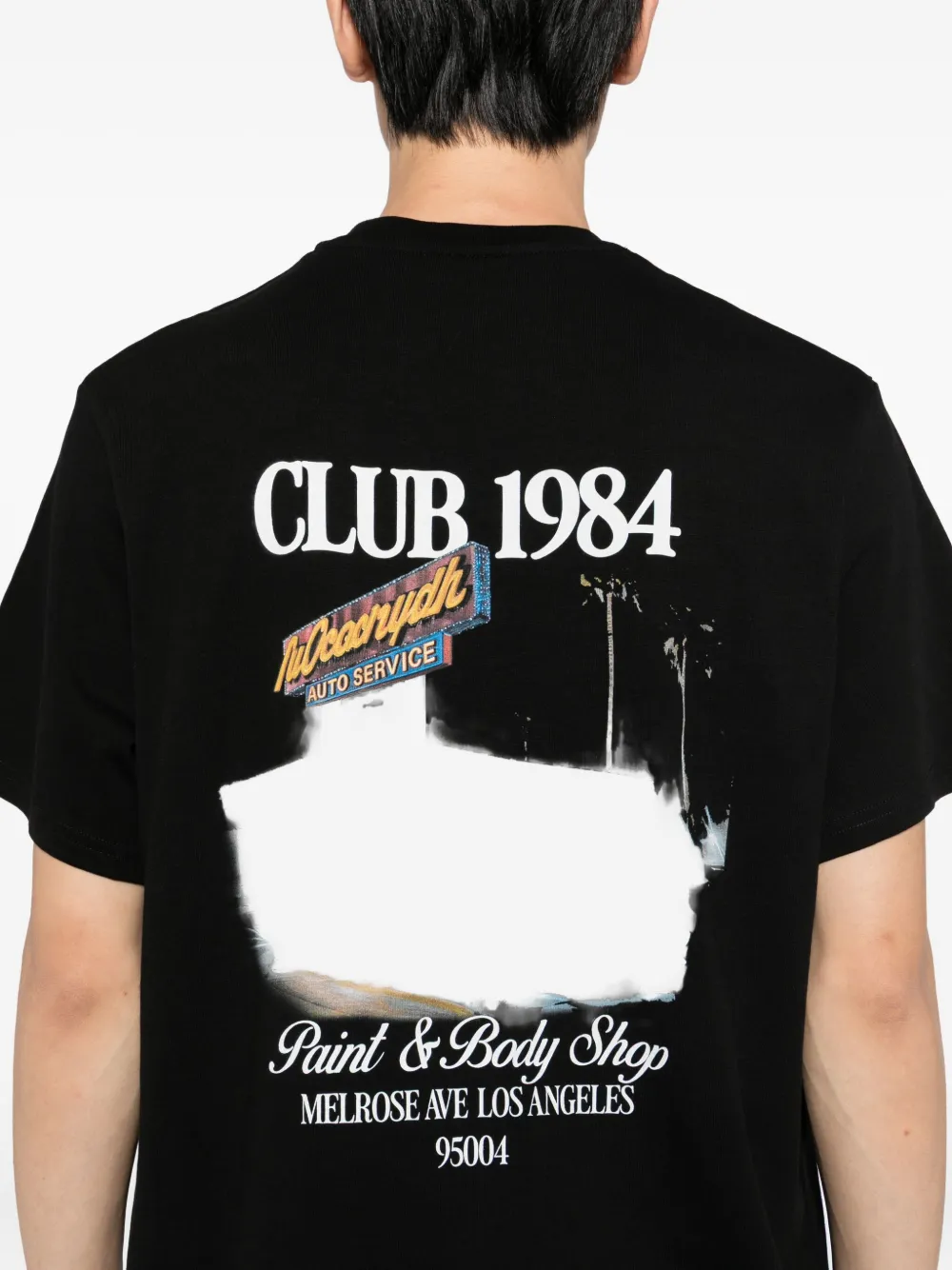 Club 1984 Graphic-print T-shirt In Black