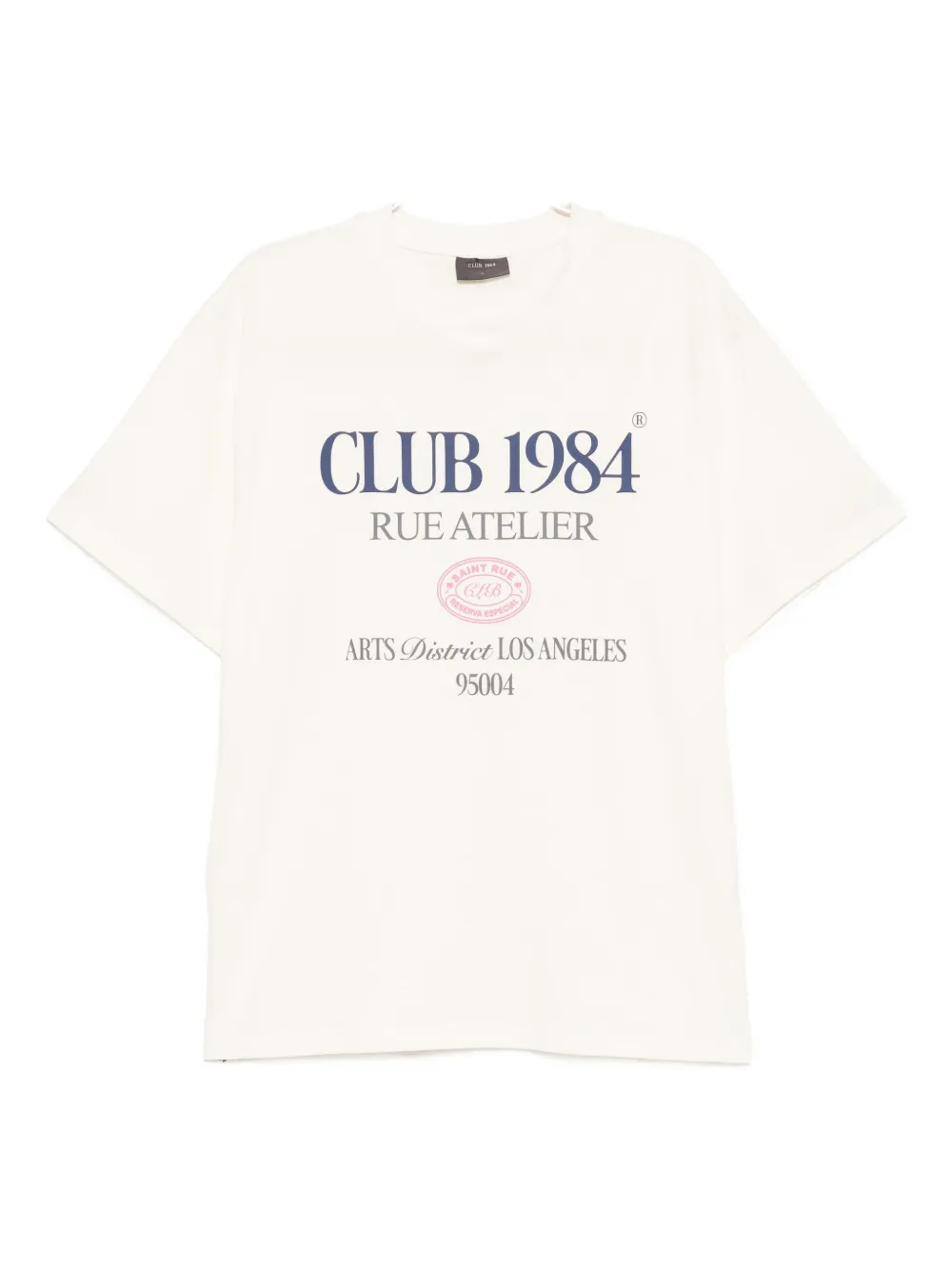 CLUB 1984 logo-print T-shirt | Neutrals | Image 1