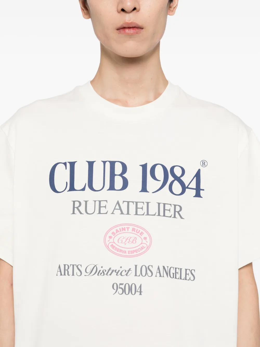 Club 1984 Logo-print T-shirt In Neutral