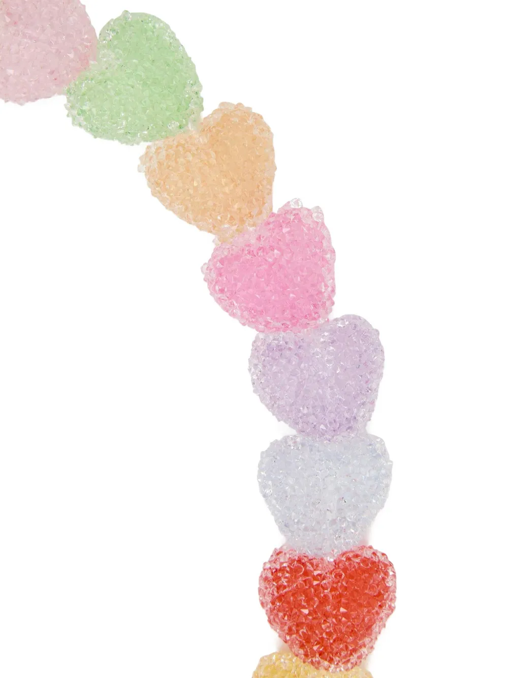 Crystal Haze Jelly Heart 18kt Gold-plated Necklace In Gold