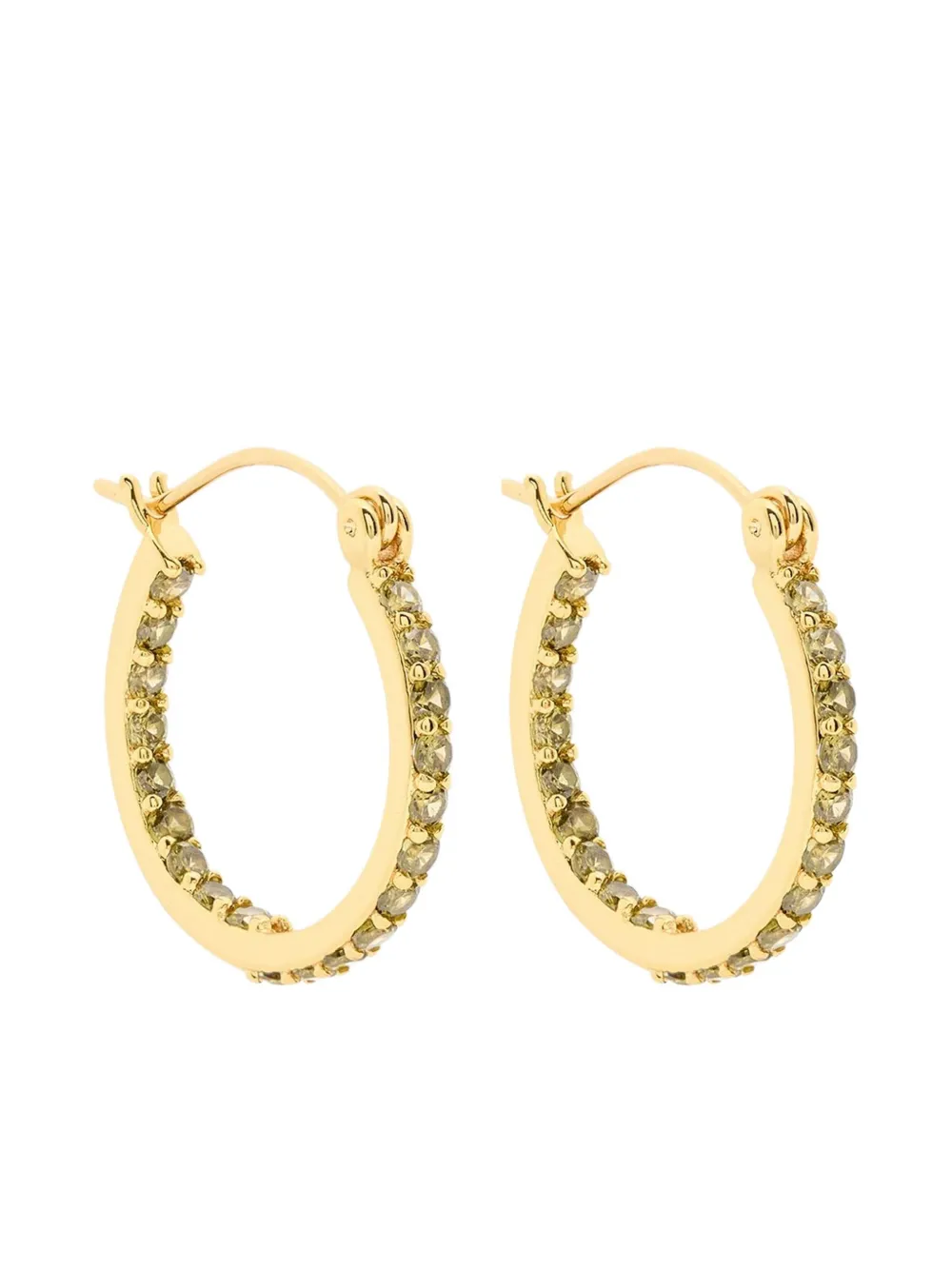 Crystal Haze Mini Serena 18kt Gold-plated Hoop Earrings In Gold