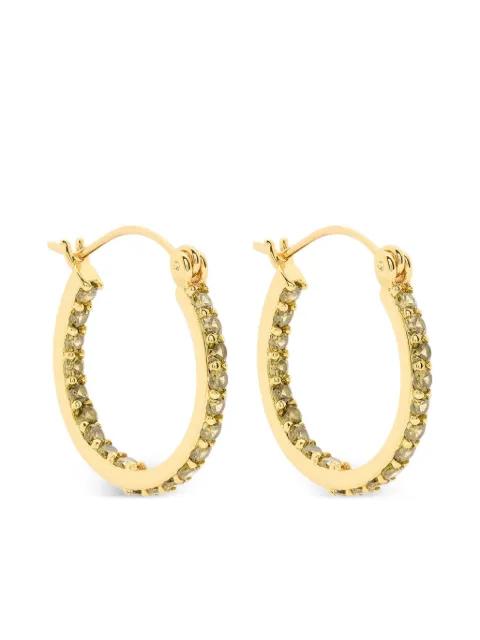 Crystal Haze mini Serena crystal hoop earrings
