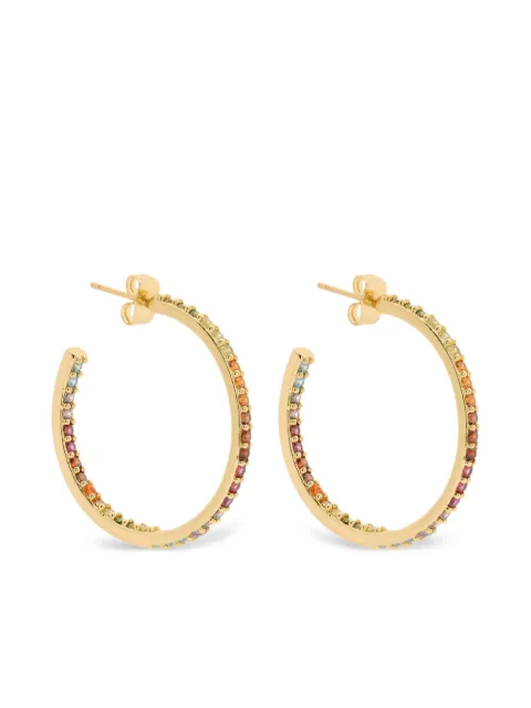 Crystal Haze Serena rainbow crystals hoop earrings