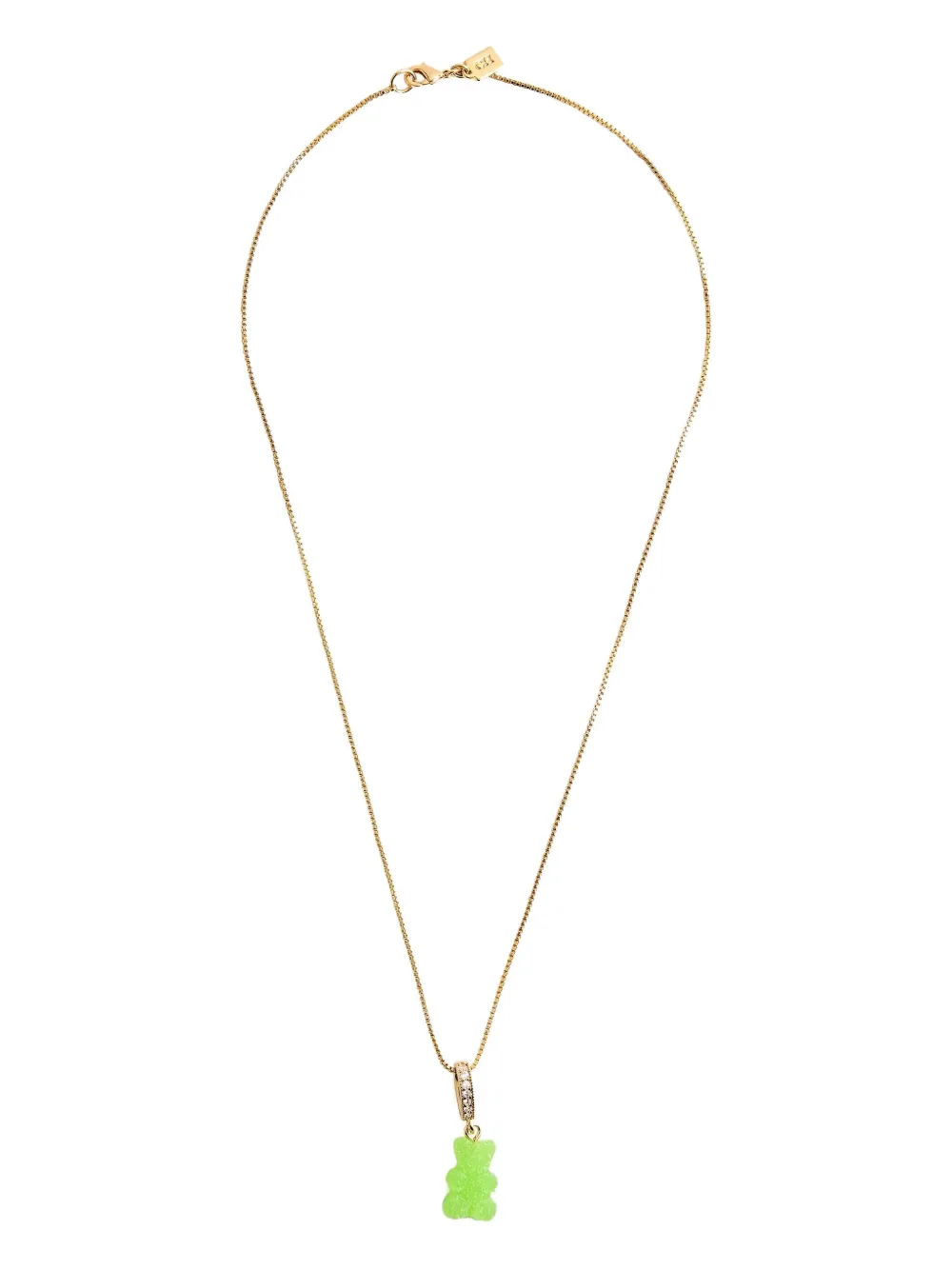 Crystal Haze Fizzy Nostalgia Bear 18kt Gold-plated Necklace In Gold