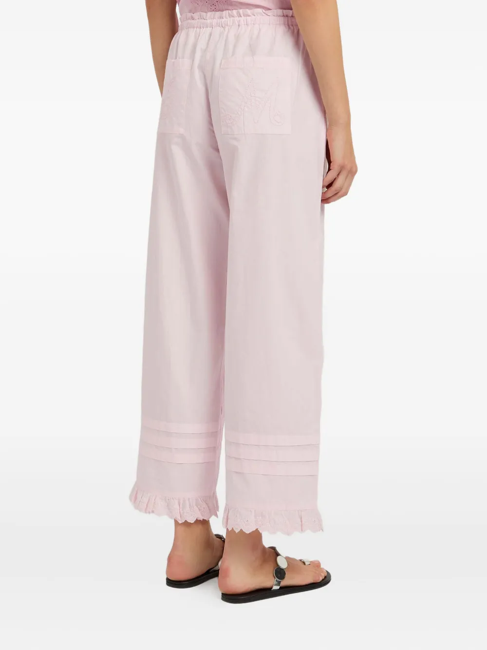 Damson Madder Lucinda Broderie Trousers In Pink