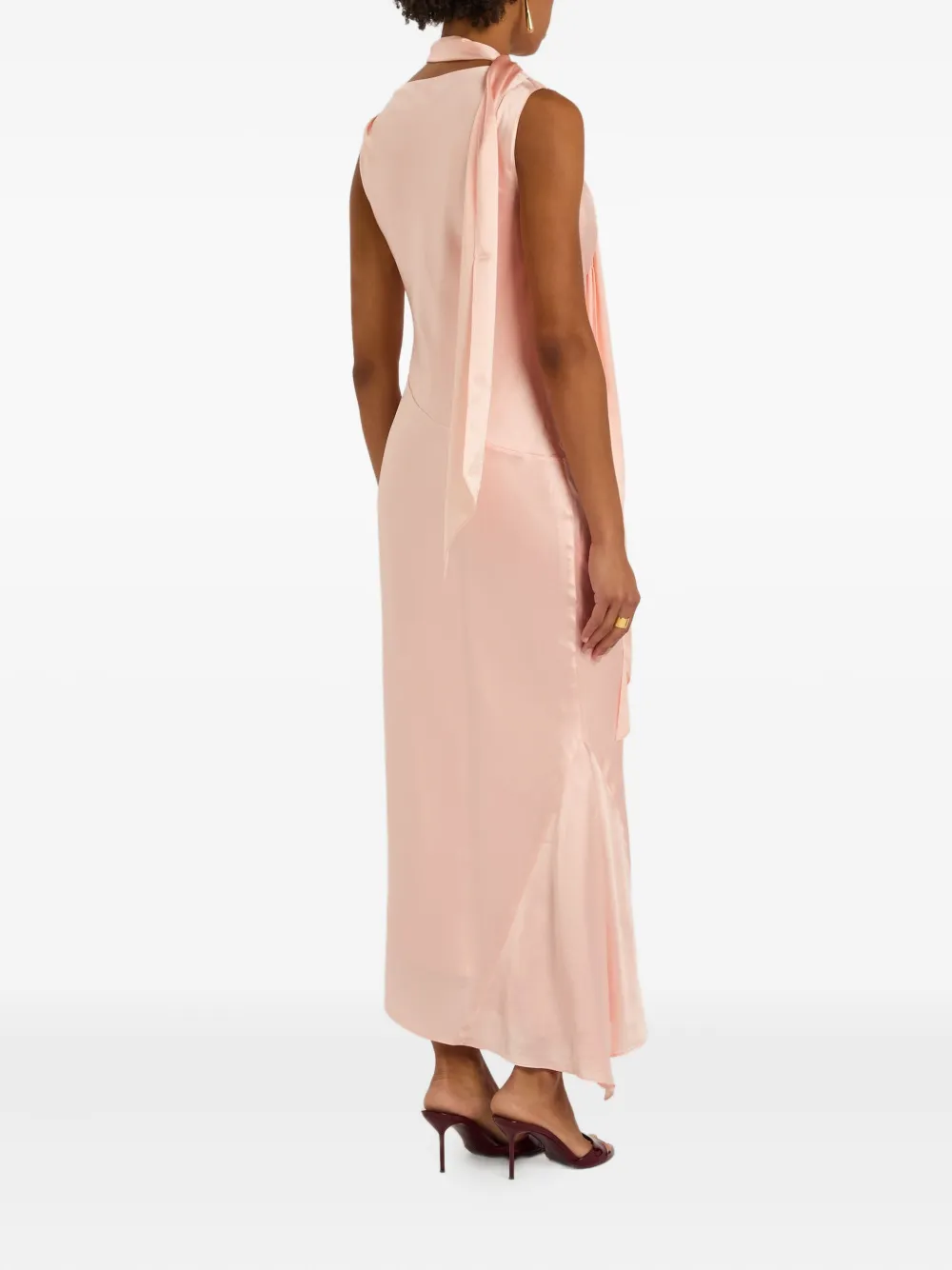 De La Vali Thebe midi-jurk Roze