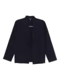 Eileen Fisher puckered high-collar jacket - Blue