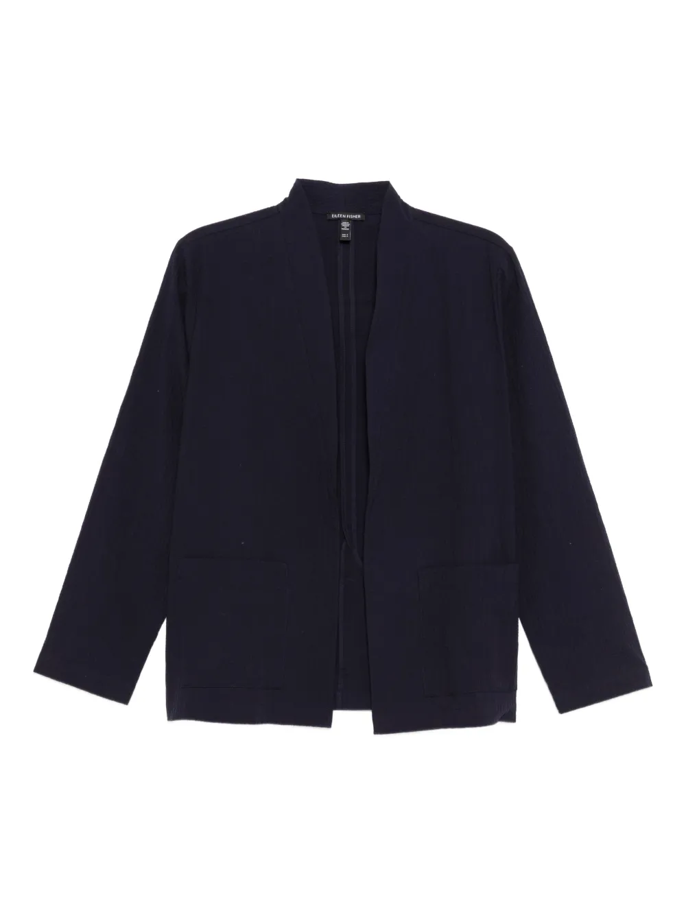 Eileen Fisher puckered high-collar jacket | Blue | Image 1