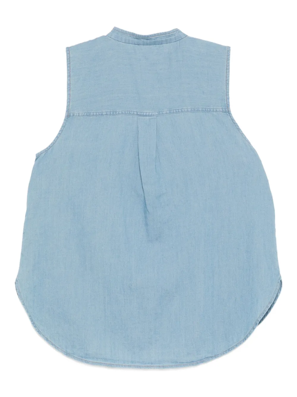 Eileen Fisher Mouwloze blouse van biologisch katoen - Blauw