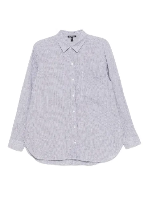 Eileen Fisher linen striped shirt