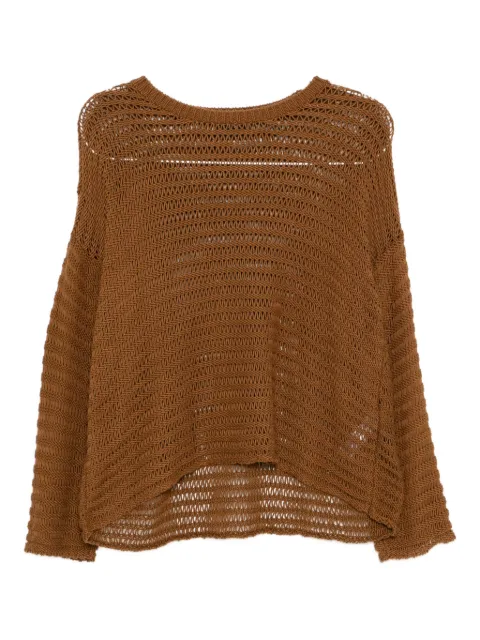 Eileen Fisher توب قطن بتصميم حبل