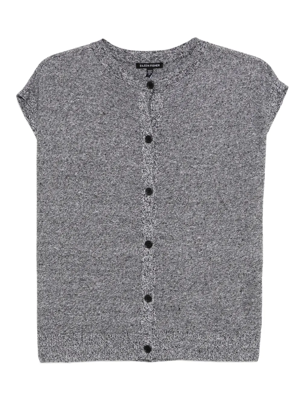 Eileen Fisher sleeveless cardigan | Grey | Image 1