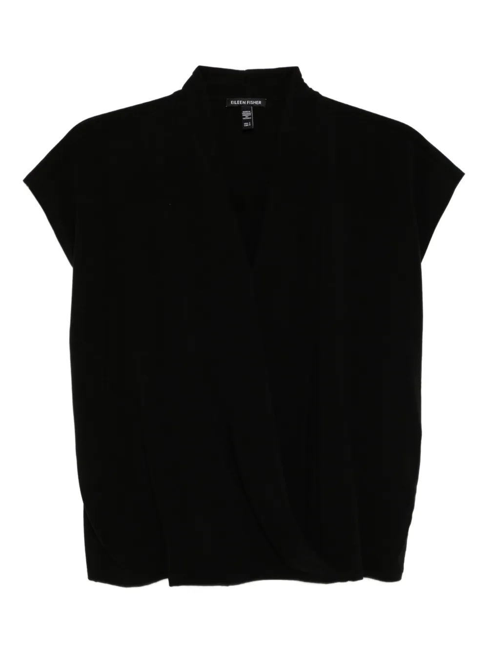 Eileen Fisher v-neck T-shirt | Black | Image 1
