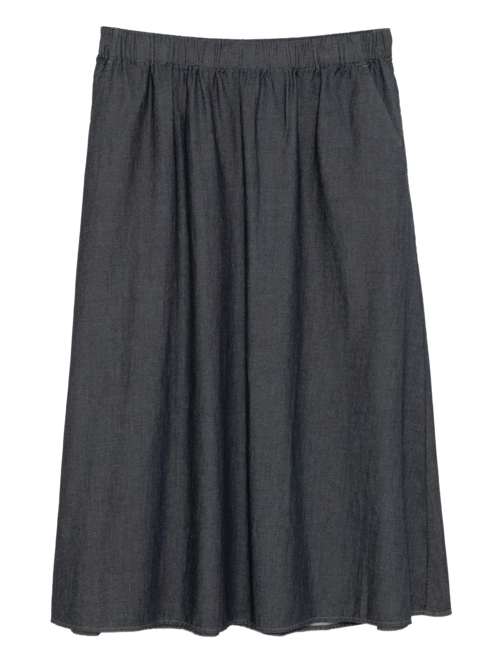 Eileen Fisher falda midi de algodón | azul | Image 1