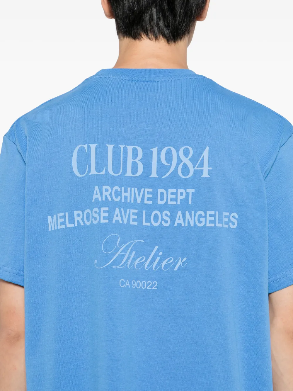 CLUB 1984 LA Dept T-shirt Blauw