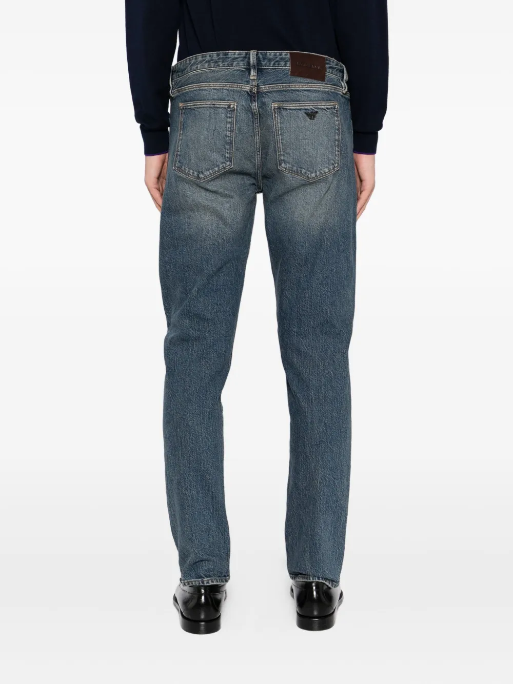Emporio Armani J75 slim-fit jeans Blauw