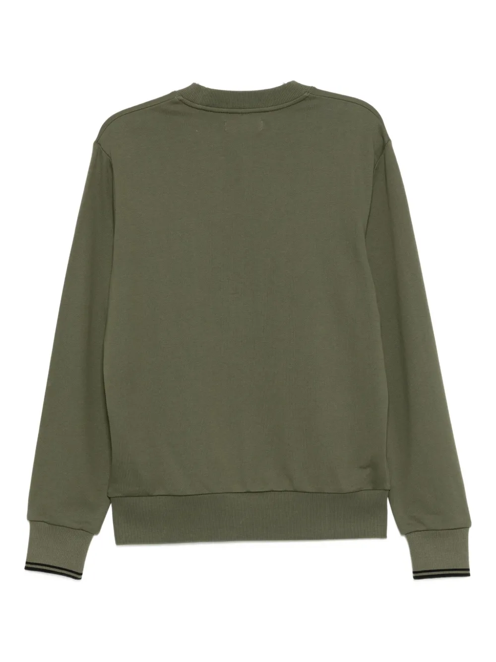 Fred Perry Sweater met geborduurd logo - Groen