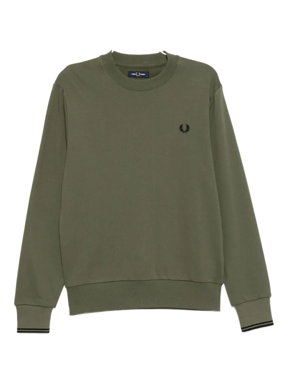 Fred Perry Logo-embroidered Sweatshirt In Green