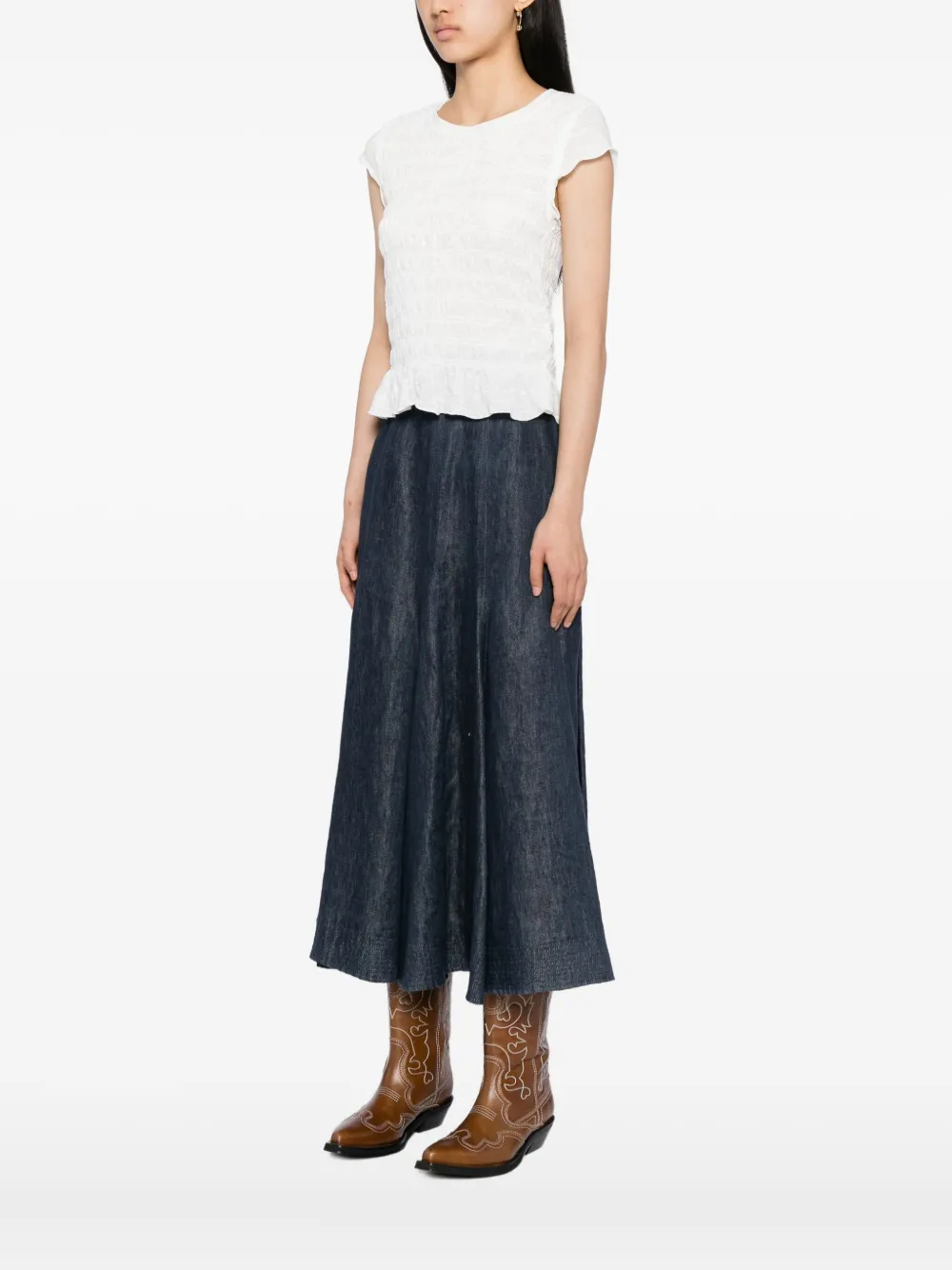 Free People Sylvie T-shirt In White