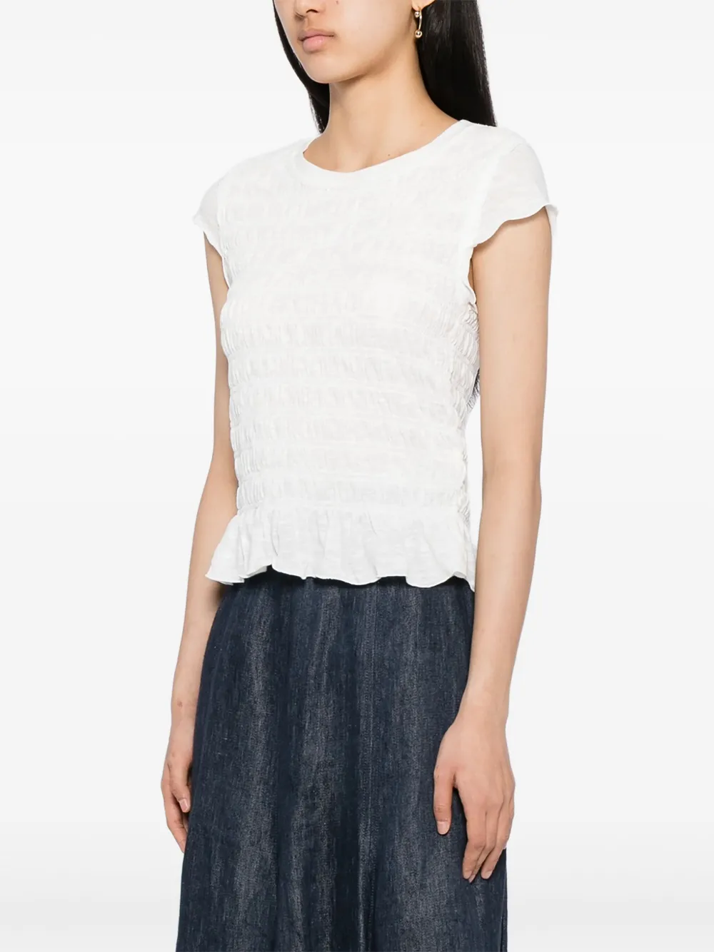 Free People Sylvie T-shirt Wit